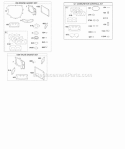 EngineValve Gasket Set Carburetor Overhaul Kit Diagram and Parts List for 445677-5262-B1  Briggs and Stratton Engine